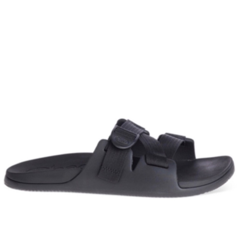 FLAWED Chaco Black Chillos Slip On Slides Sandals Size 11 US $50